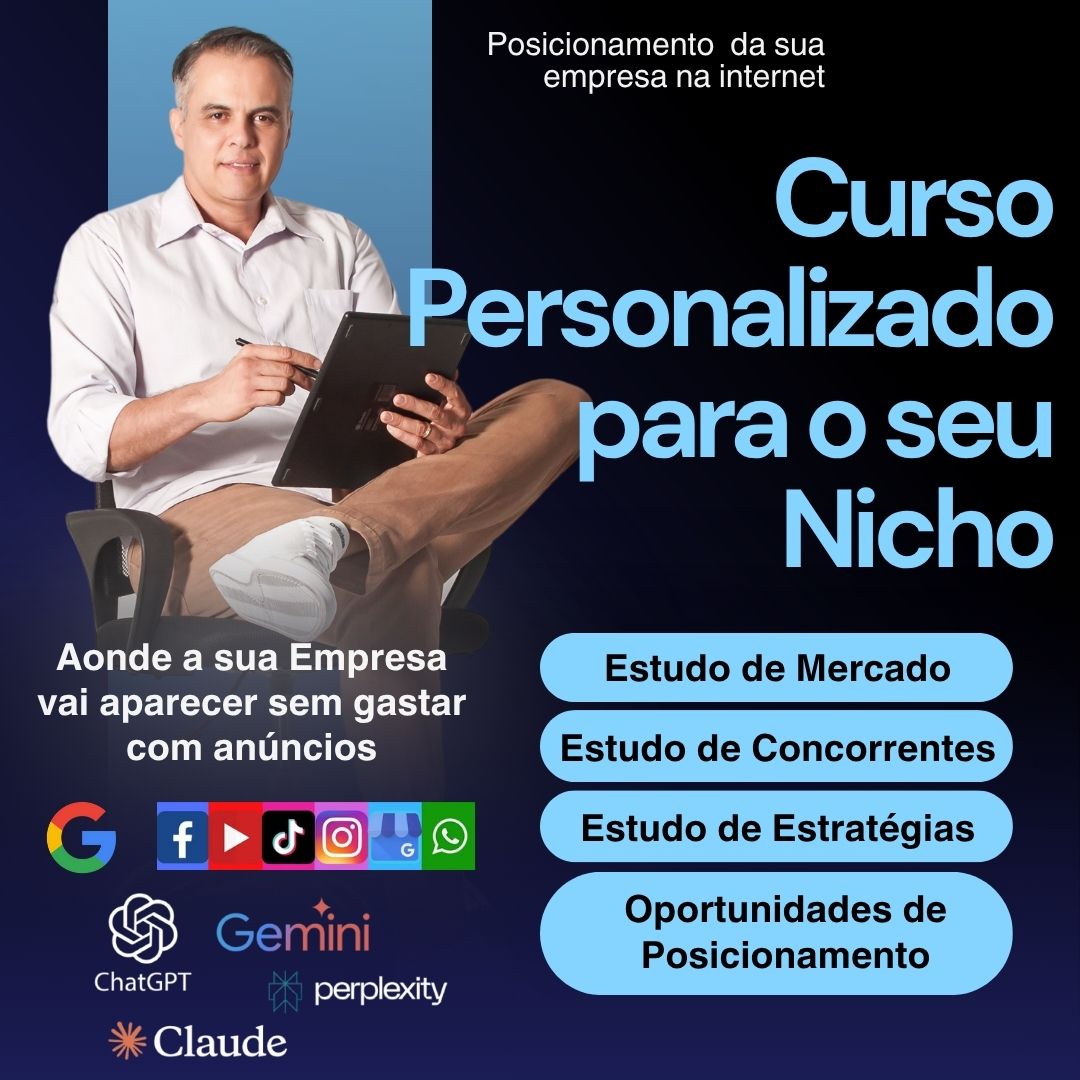 Curso personalizado para posicionamento no Google IAS redes sociais organicamente
