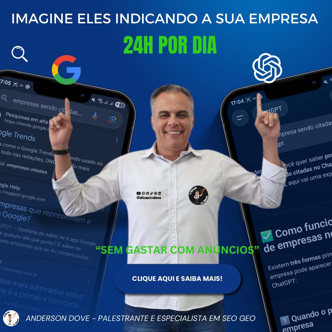 faturar sem tráfego pago - empresa indicada no Google e no ChatGPT sem anúncios