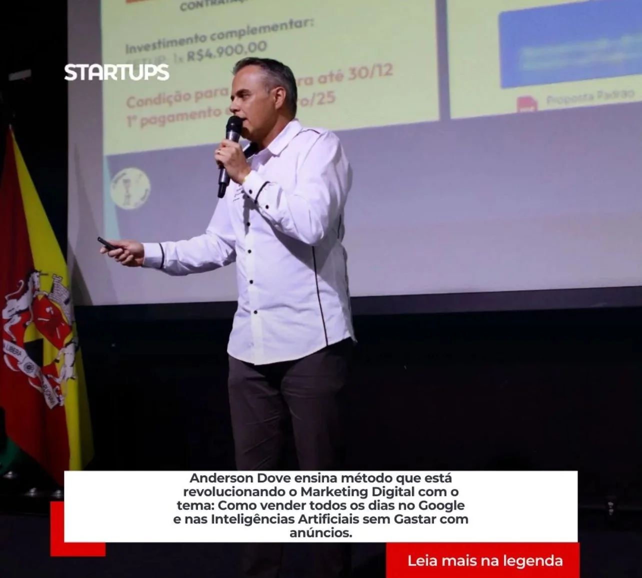Anderson Dove palestra sobre empreendedorismo marketing e vendas para construtoras