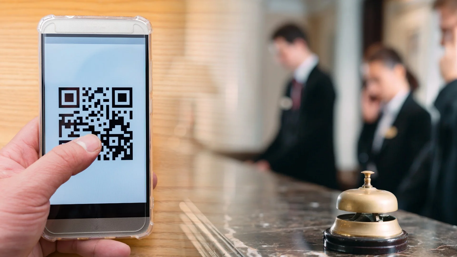 FNRH Digital check-in hotel QR Code recepção