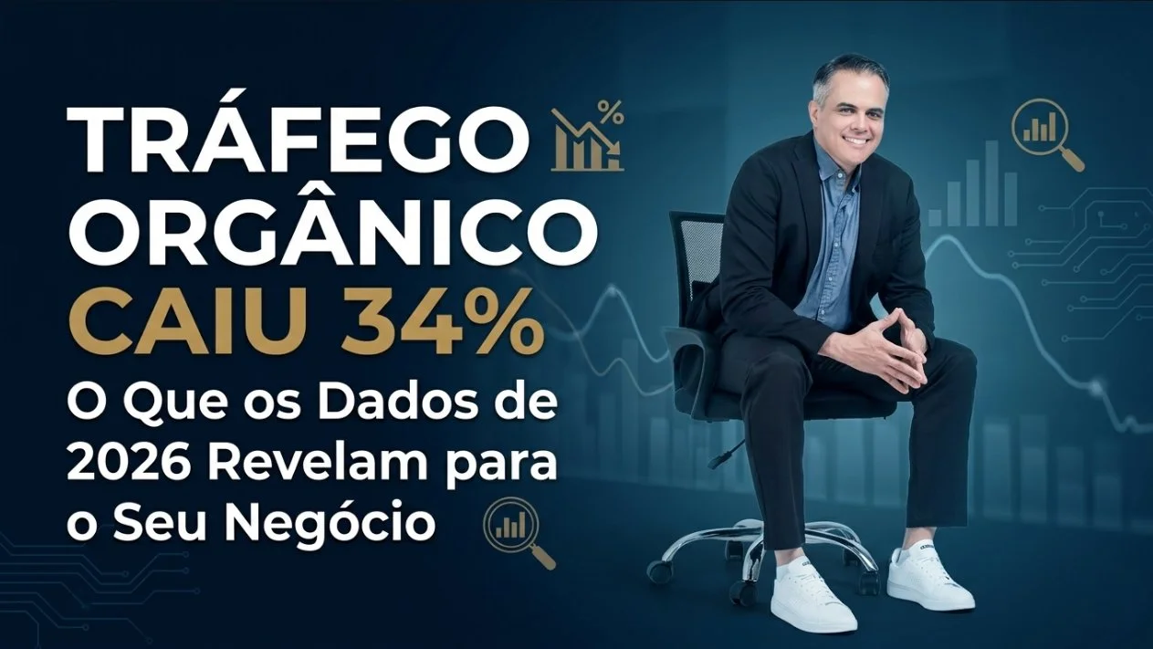 Tráfego orgânico caiu 34%: o que os dados de 2026 revelam para o seu negócio — Anderson Dove