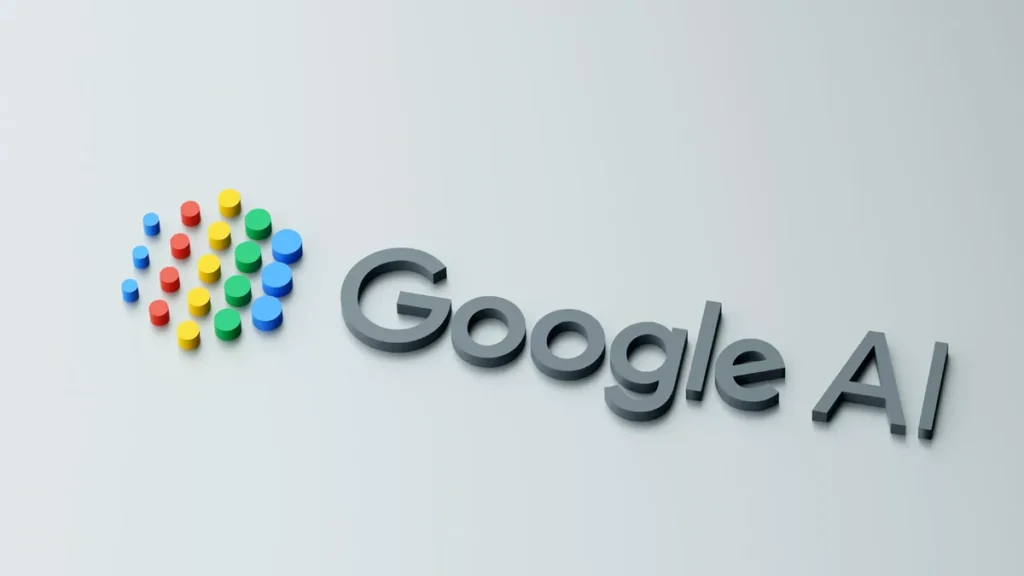 aparecer nas IAs sem ser punido pelo Google - logo Google AI representando busca com inteligência artificial