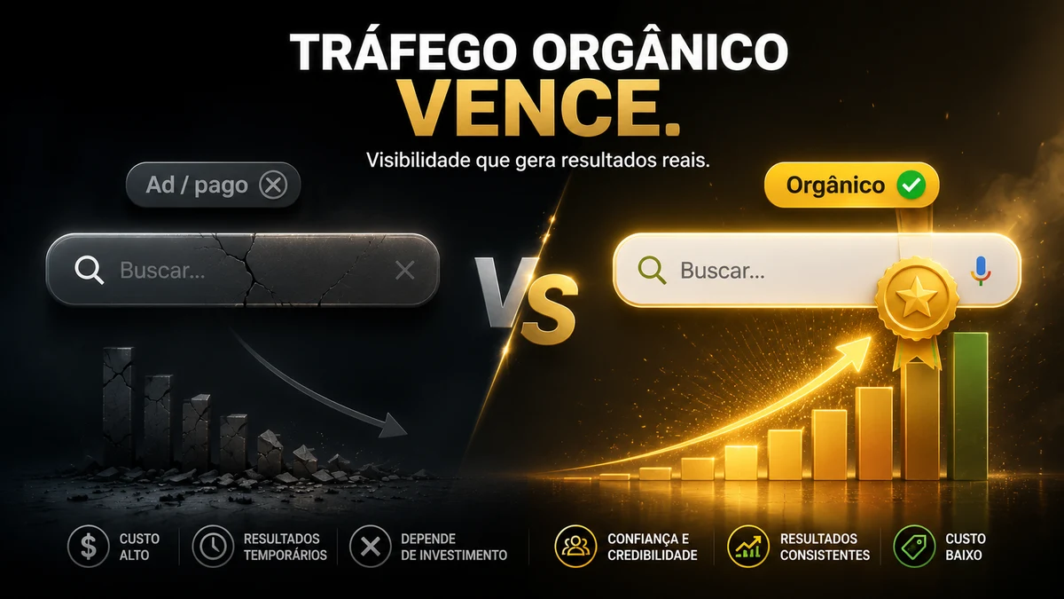 Marca forte no Google - trafego organico vencendo o anuncio pago