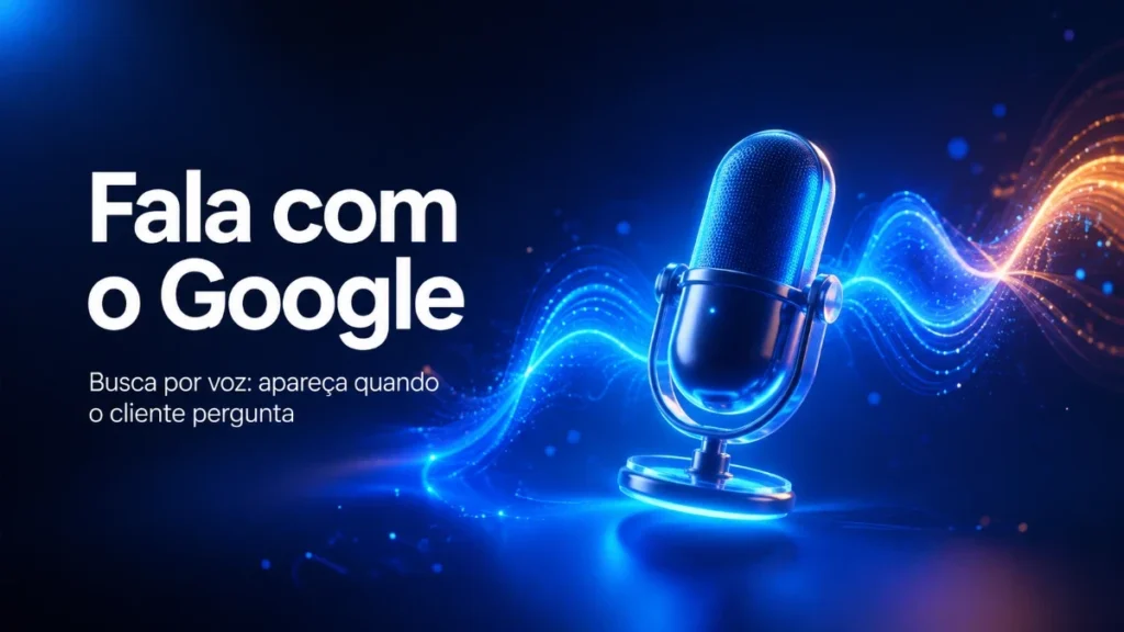 Busca por voz no Google: apareca quando o cliente fala com a busca