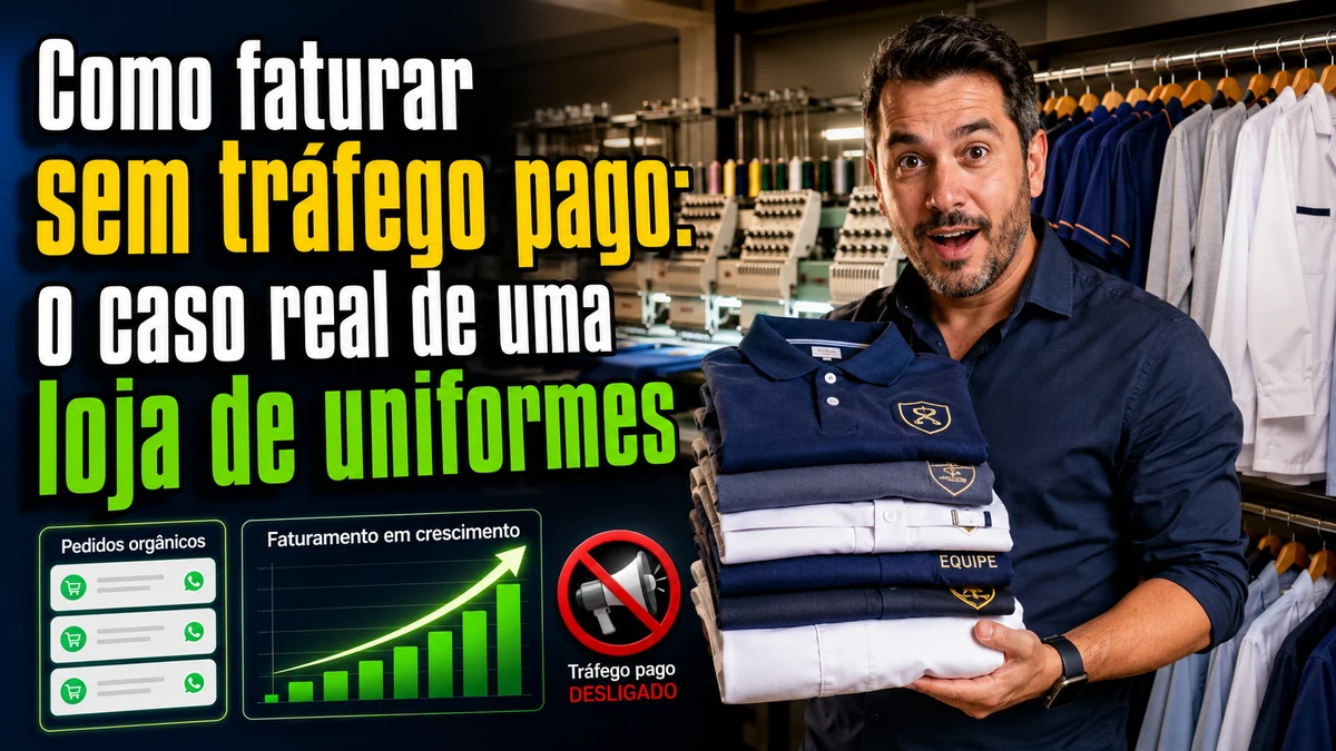 Faturar sem tráfego pago: o caso da loja de uniformes