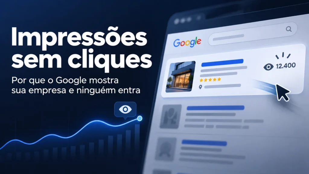 Impressões sem cliques no Google - capa do artigo sobre CTR baixo em buscas