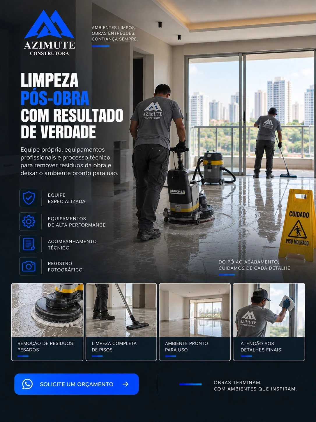Limpeza pós-obra em Sorocaba e Votorantim