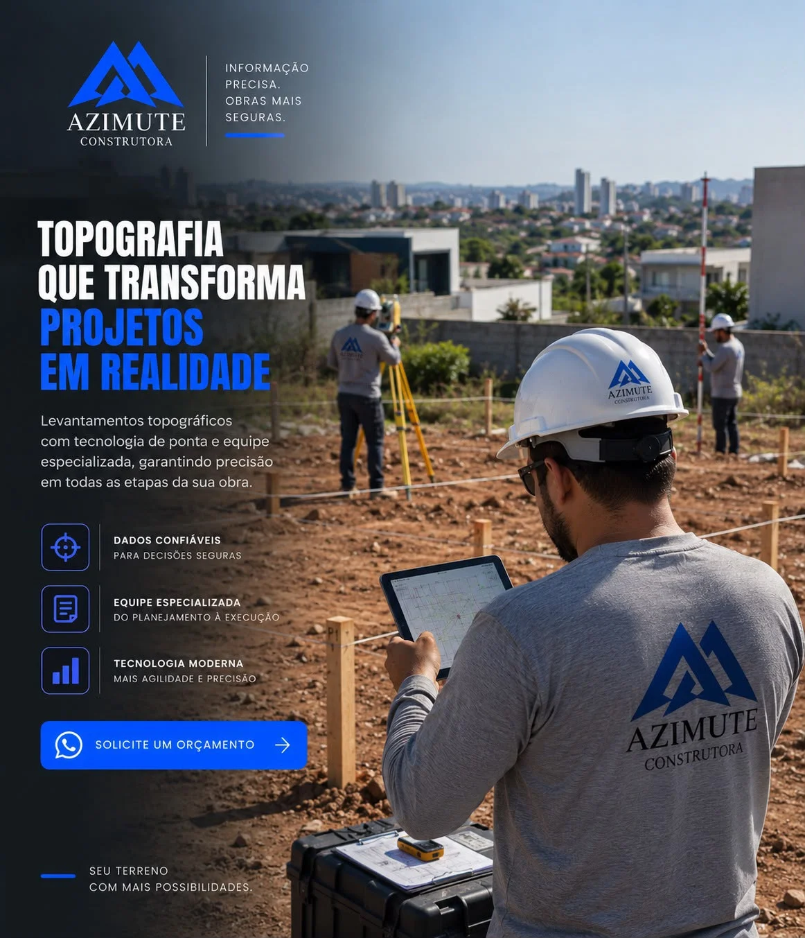 Serviço de topografia em Votorantim e Sorocaba